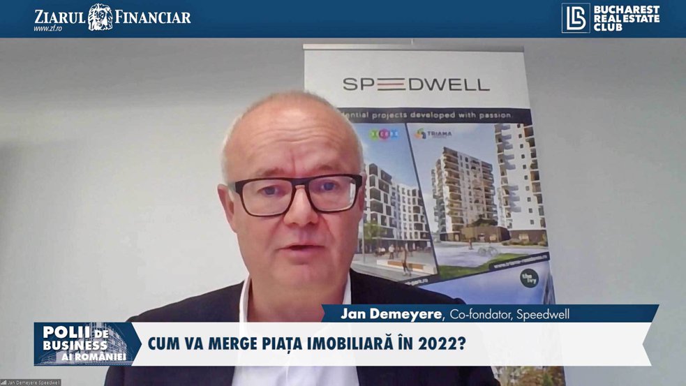 Polii de Business ai României. Jan Demeyere, cofondator al dezvoltatorului imobiliar Speedwell: Ne uităm şi la oraşele secundare. Iaşiul, Braşovul şi Sibiul sunt pe radarul nostru
