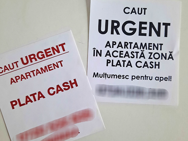 Cum să locuieşti mai bine. O practică veche, dar actuală: anunţurile de tipul „Caut urgent apartament în această zonă. Plata cash.“ Ce se află în spatele lor?