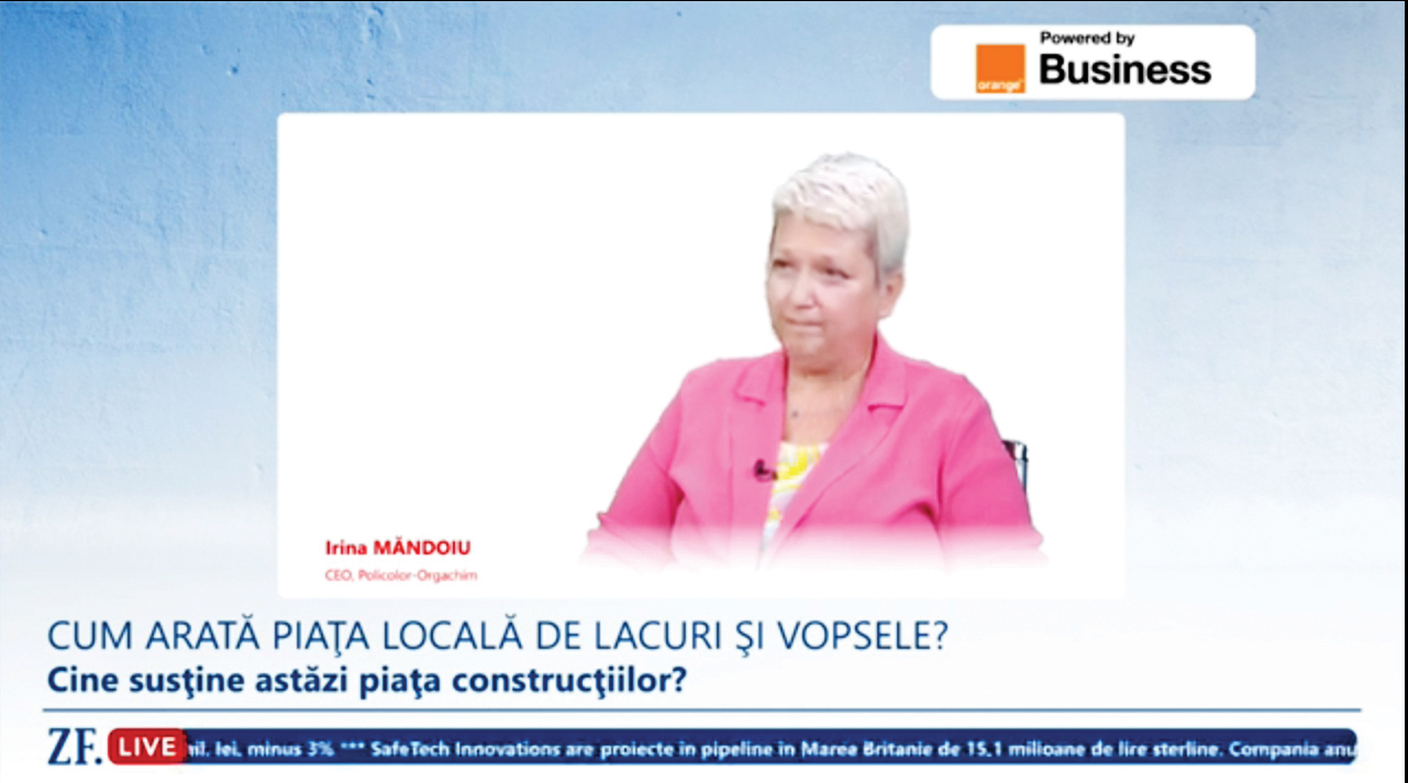 ZF Live. Irina Măndoiu, Policolor-Orgachim: „Vârsta...