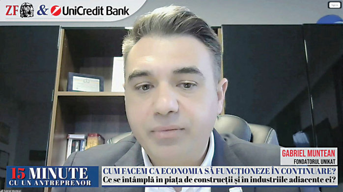 ZF 15 minute cu un antreprenor. Gabriel Muntean, fondatorul Unikat, producător de tâmplărie: Criza petrolului nu ne afectează doar pe partea de transport, ci şi pe zona de producţie. Profilurile din PVC sunt produse din derivate de petrol. Ne aşteptăm la 