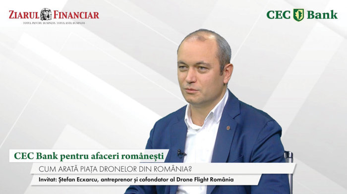 CEC Bank pentru Afaceri Româneşti. Drone Flight România a investit 300.000 de euro în drone operate de la distanţă şi vizează parcurile industriale. Compania a preluat un model de business din Olanda şi operează dronele de la distanţă, din control room