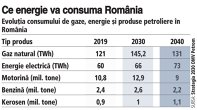 Grafic: Evoluţia consumului de gaze, energie şi produse petroliere în România