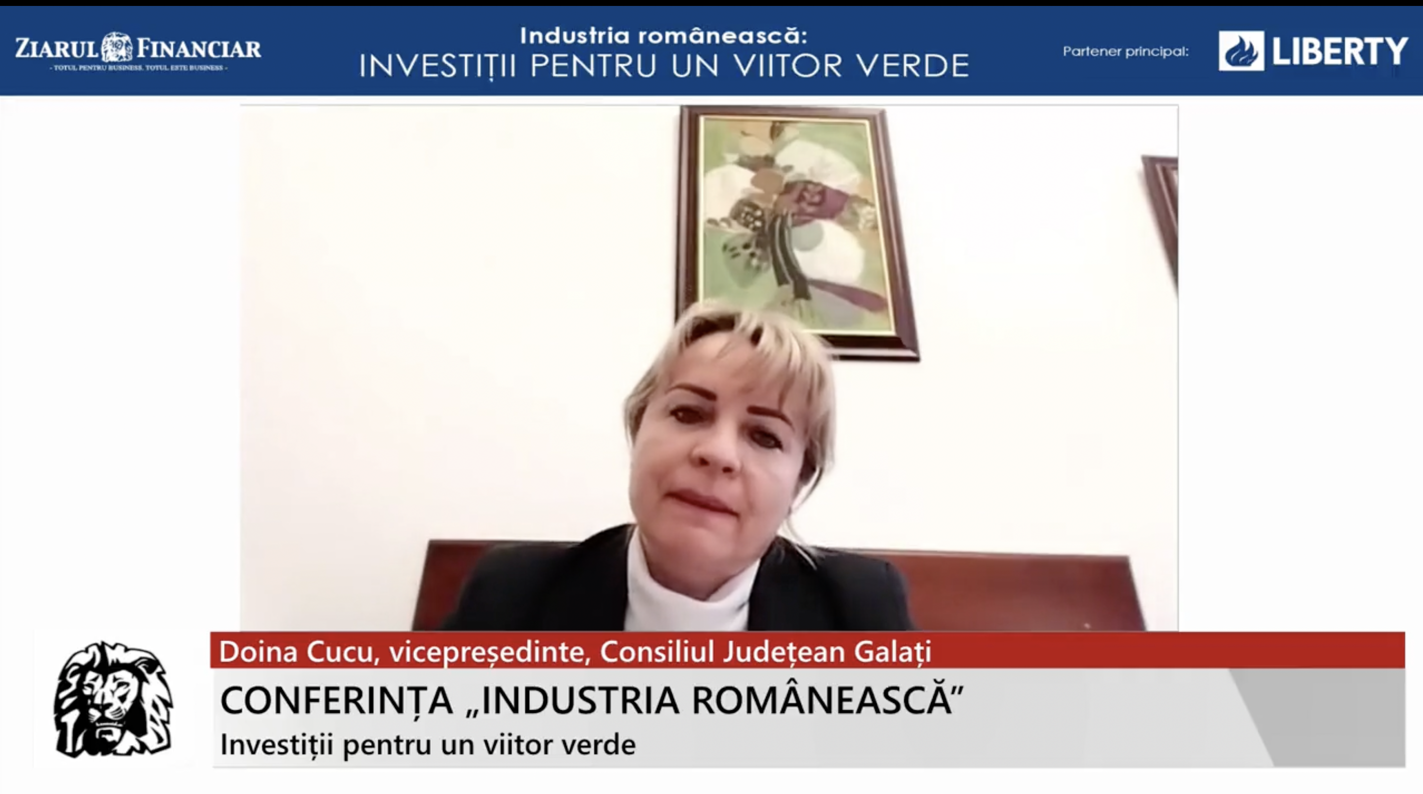 Doina Cucu, vicepreşedinte, Consiliul Judeţean Galaţi: Avem nevoie de foarte multe investiţii. Galaţiul are nevoie în primul rând de dezvoltarea infrastructurii şi de conectivitate