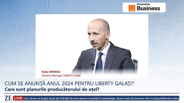 ZF Live. Radu Ionescu, general manager Liberty Galaţi: Viitorul industriei siderurgice este tranziţia către oţel verde pentru că va deveni din ce în ce mai scump să produci oţel în Europa cu tehnologiile tradiţionale. Trecerea la siderurgia verde, în cazul Liberty Galaţi, înseamnă o investiţie totală de circa 1 mld. euro