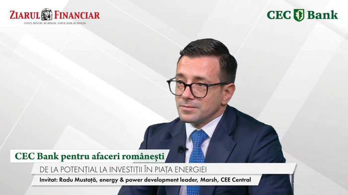 CEC Bank pentru afaceri româneşti. Radu Mustaţă, Marsh: Suntem în acel club select de ţări cu investitori de mari dimensiuni care joacă jocul regenerabilelor. Nu mai avem rechini, băieţi deştepţi, ci grupuri mari. Toţi se uită la România pentru cursa nucl