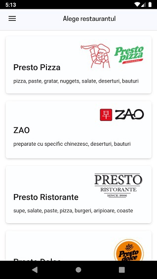 Aplicaţia zilei: Presto Pizza