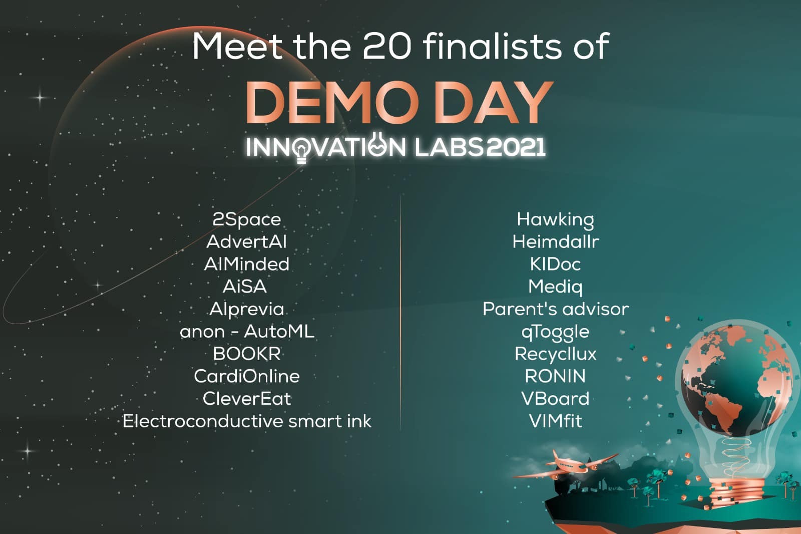 Cine sunt şi ce fac cele 20 de echipe tech care au intrat în finala programului Innovation Labs din 2021. O jumătate dintre ele şi-au prezentat deja ideea în cadrul emisiunii ZF IT Generation - link către emisiuni în cadrul articolului