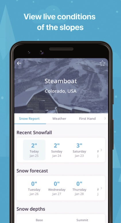 Aplicaţia zilei: OnTheSnow Ski & Snow Report