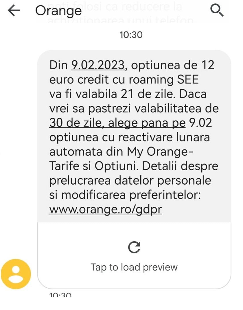 Update: Orange îşi anunţă clienţii că trece la luna de 21 de zile pentru extraopţiunile în roaming, urmând Vodafone, care a făcut deja acest pas. Telekom Mobile mai oferă net în roaming valabil 28 de zile doar până în 15 februarie