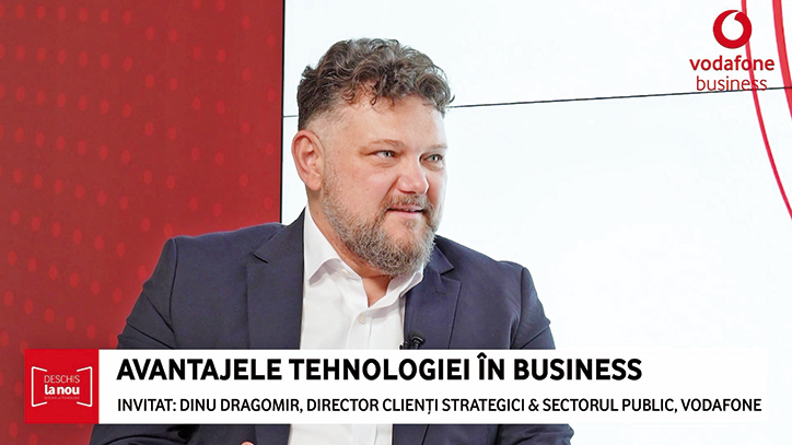 ZF / Vodafone Deschis la nou. Dinu Dragomir, director clienţi strategici & sectorul public, Vodafone România: Avem de două-trei ori mai multe proiecte de digitalizare cu sectorul public decât în anii trecuţi