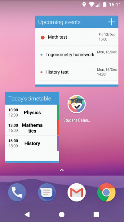 Aplicaţia zilei. Student Calendar - Timetable