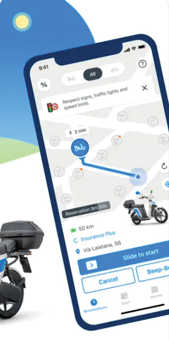 Aplicaţia zilei: Cooltra Motosharing Scooter