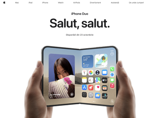 Apple: cererea pentru iPhone Duo este „extraordinară”. După 30 de minute de la deschiderea precomenzilor din SUA estimările de expediere ajunseseră deja în ianuarie 2027. Ce preţuri şi estimări de livrare afişează magazinele din România pentru primul smartphone pliabil al Apple