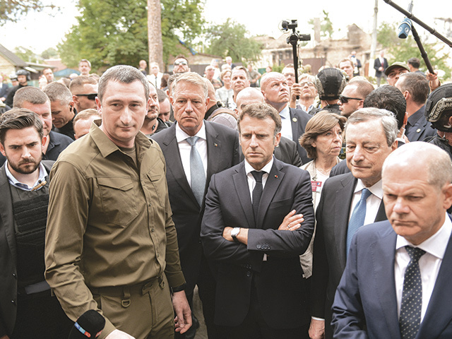 Războiul din Ucraina. Liderii Franţei, Germaniei, Italiei şi României s-au întâlnit cu preşedintele Volodimir Zelenski la Kiev