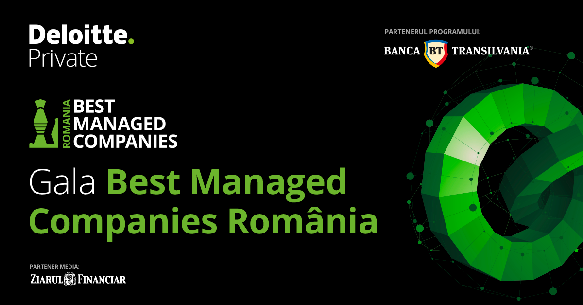 Urmează Deloitte Gala Best Managed Companies 2022 România: Peste 20 de companii antreprenoriale din România cu afaceri de peste 10 mil. euro au participat la programul Deloitte Best Managed Companies 2022 România