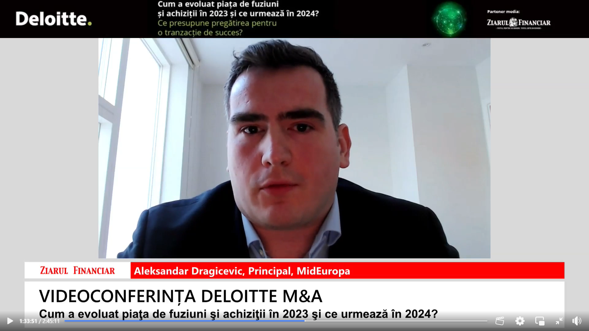 Ce spune Aleksandar Dragicevic, principal la MidEuropa (Profi), despre tranzacţia Profi-Mega Image: Investiţia uriaşă, de peste 1 mld. euro, este practic o mărturie pentru mediul de investiţii din România