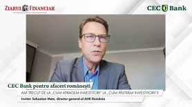 CEC Bank pentru afaceri româneşti, un proiect ZF & CEC Bank. Sebastian Metz, AHK România: Investitorii germani ne întreabă despre energie, costul muncii şi predictabilitate. Sfatul nostru? Nu aşteptaţi pe cineva de la nivel central să vă facă treaba. Nu va funcţiona. Ridicaţi-vă, munciţi, fiţi activi, fiţi vizibili