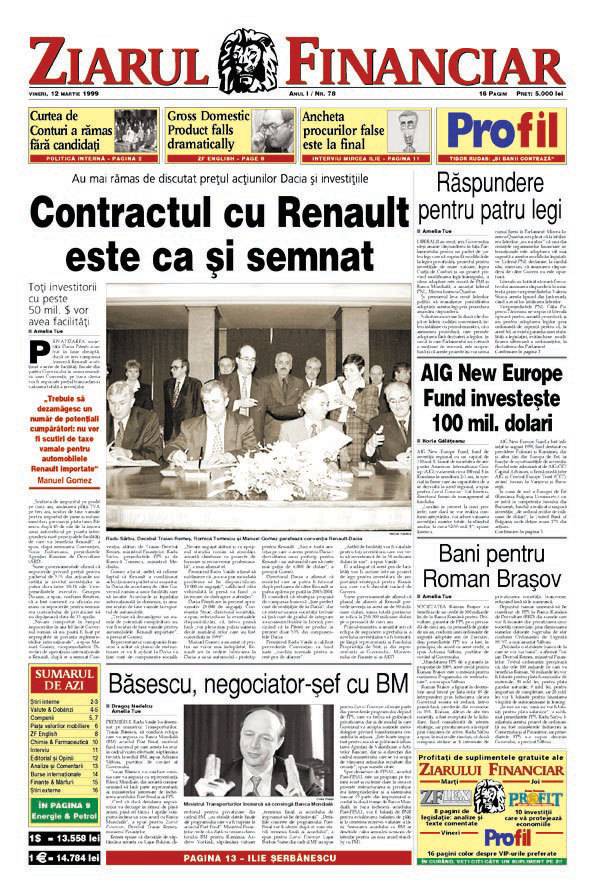 Analiza de luni. Calendarul marilor tranzacţii, listări şi privatizări din era capitalistă: care sunt cele 30 de mutări-cheie de pe tabla de şah a economiei româneşti moderne şi cum au schimbat ele piaţa. De la privatizarea Dacia cu Renault la achiziţia C