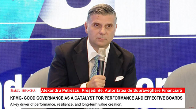 Alexandru Petrescu, ASF: Guvernanţa corporativă a devenit un catalizator pentru performanţă şi boarduri eficiente