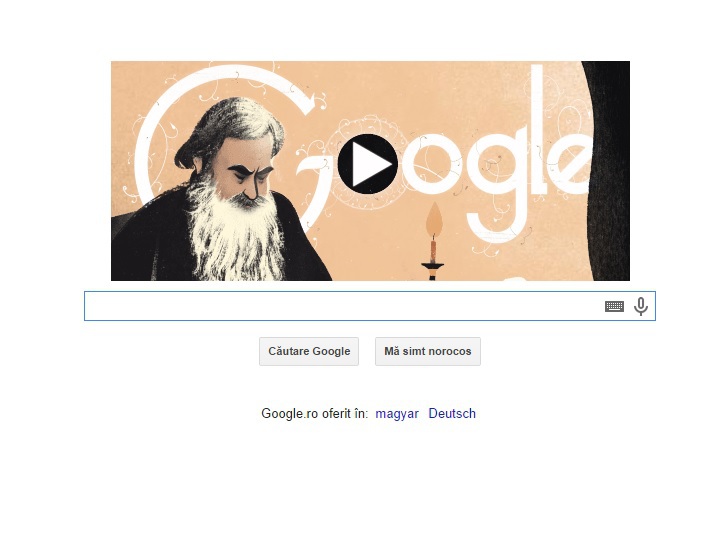 Google sărbătoreşte 186 de ani de la naşterea scriitorului rus Lev Tolstoi