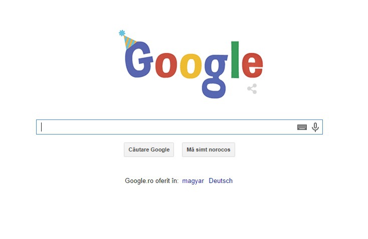 Google sărbătoreşte 16 ani de la înfiinţare