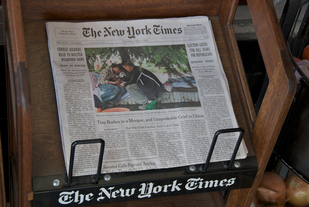 Cotidianul The New York Times, recompensat cu trei premii Pulitzer