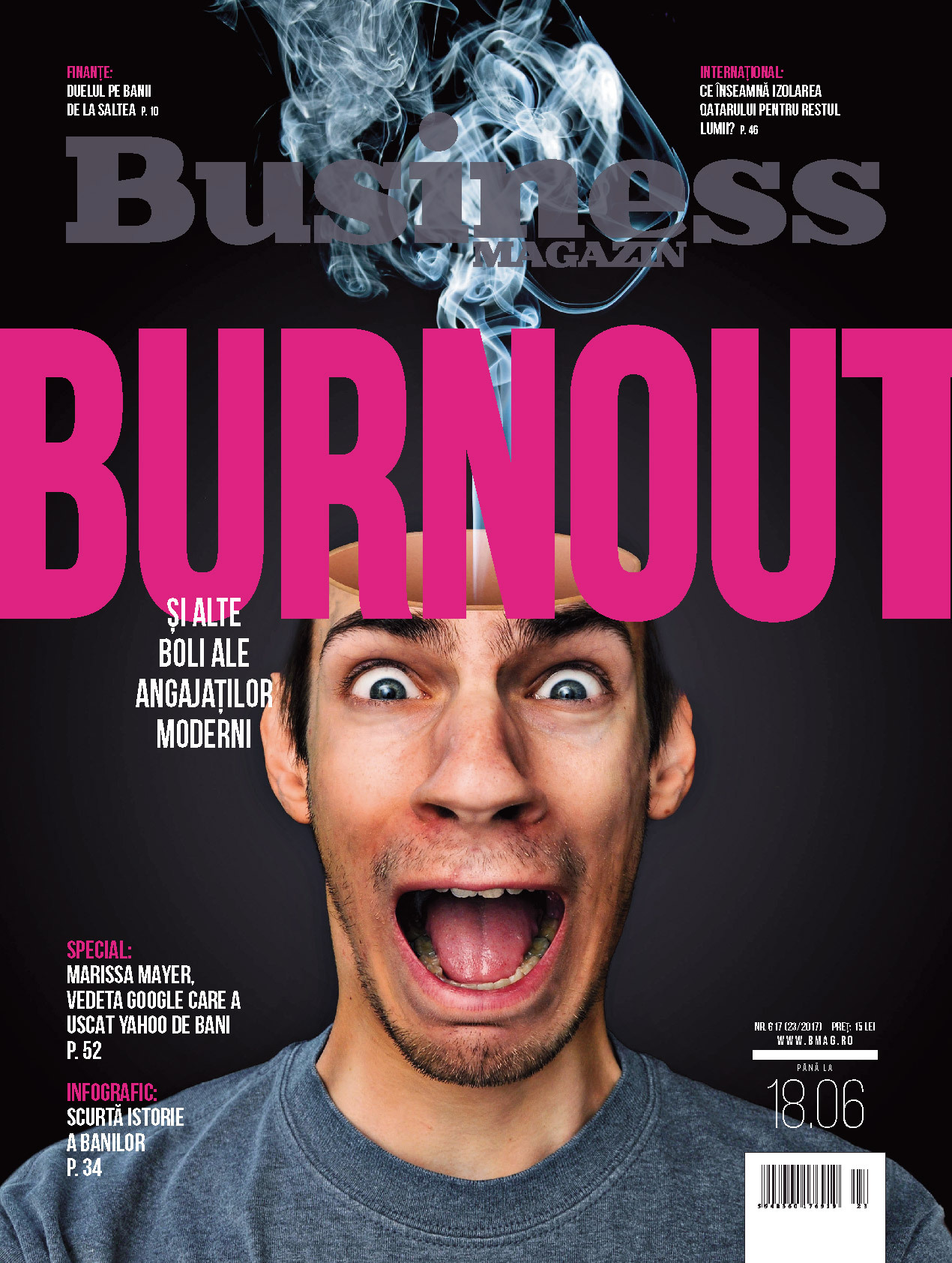 Ce puteţi citi în numărul din această săptămână al revistei Business Magazin:  „Burnout şi alte boli ale angajaţilor moderni“