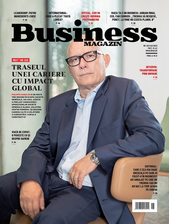 Ce puteţi citi în noua ediţie a Business Magazin: Cum ajungi de la IT la o carieră globală şi cum trece România de la a fi atelierul ieftin de producţie al Europei la un nou model de economie