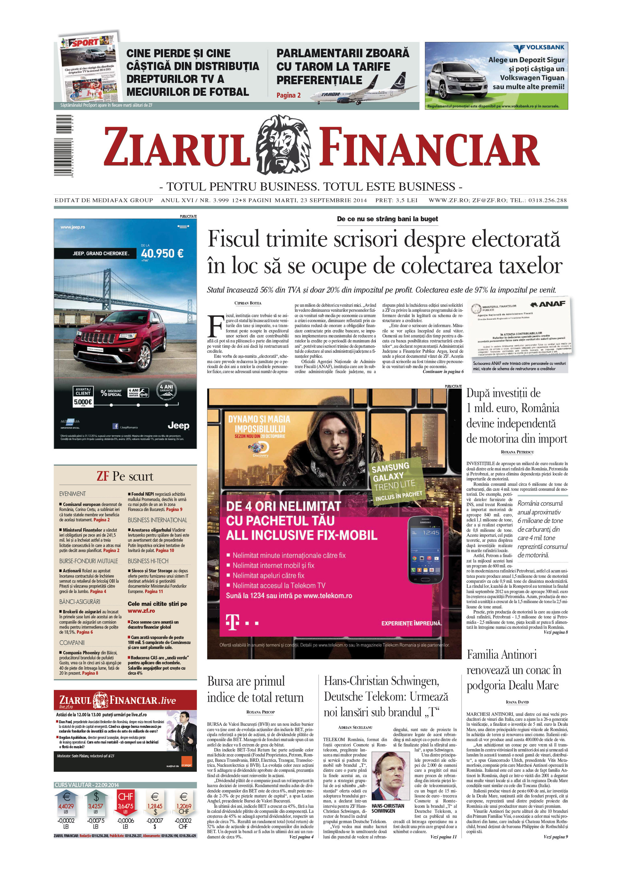 ZF la cota 7.000 de ediţii. 2014, anul în care am stat...