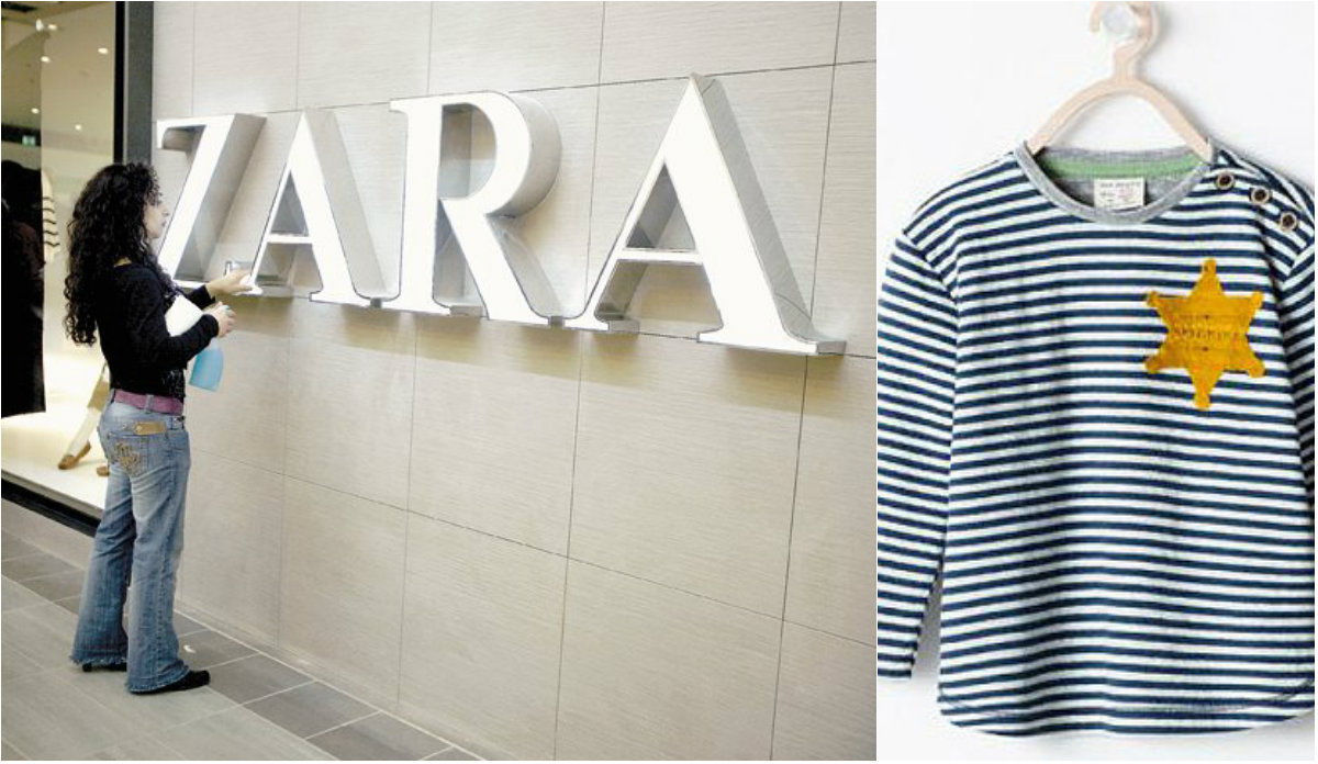 Gafă la Zara: Compania a promovat pentru câteva ore la vânzare un tricou cu o stea galbenă, similară celei impuse evreilor de nazişti