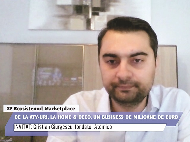 ZF Ecosistemul Marketplace. Cristian Giurgescu, fondator Atomico: Am investit anul trecut 1 milion de euro în online şi suntem deja aproape de break-even