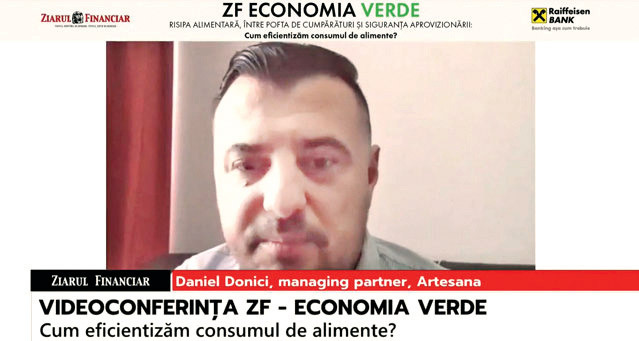 ZF Economia verde. Daniel Donici, Artesana: Risipa alimentară ar putea fi limitată şi prin schimbarea percepţiei aupra termenului de valabilitate