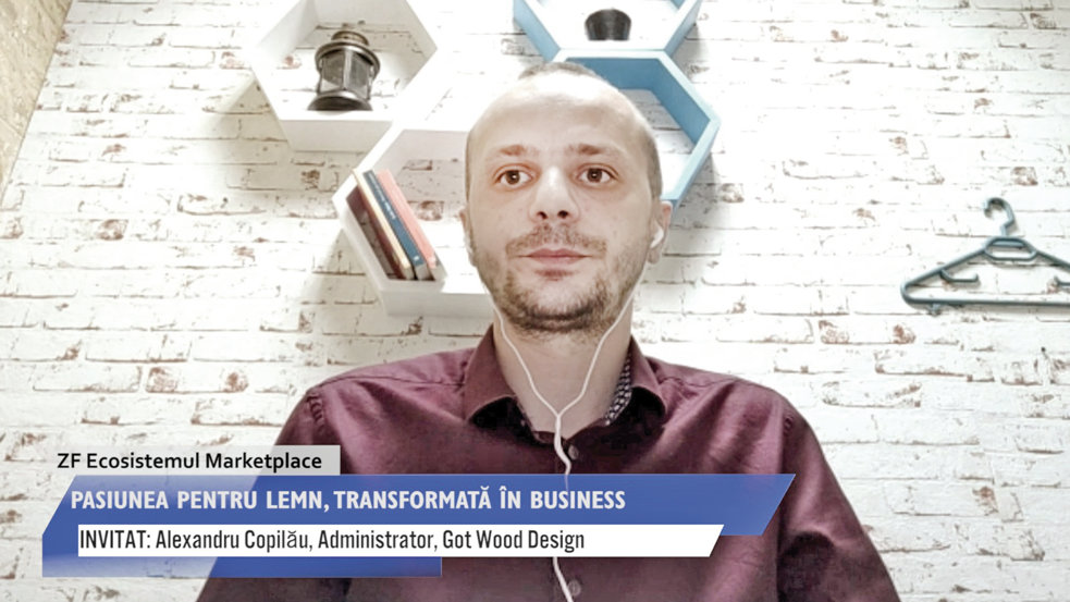ZF Ecosistemul Marketplace. Alexandru Copilău, administrator al Got Wood Design, care produce şi comercializează articole Home&deco: Lucrăm pentru a extinde gama de produse cu articole de dimensiuni mai mari, precum mese şi birouri. Avem 180 de produse listate şi încă 100 în lucru“