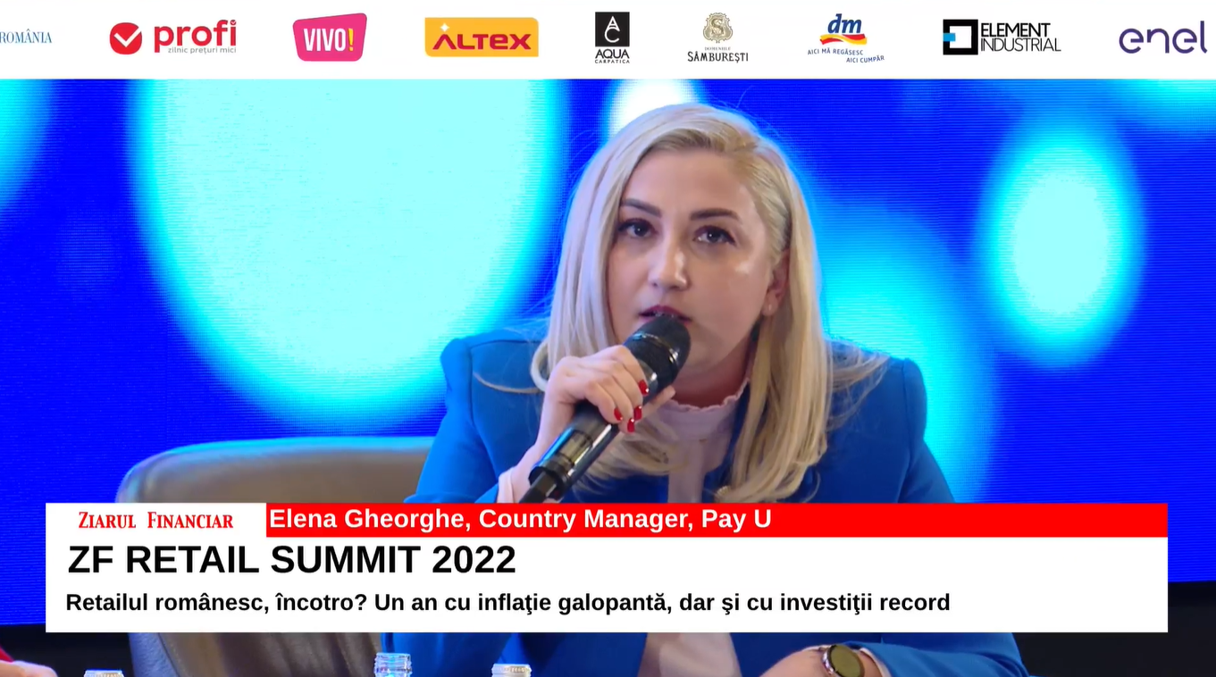 Elena Gheorghe, country manager Pay U: Pandemia a venit, cel puţin pentru online, cu un volum de tranzacţii care, în mod normal, s-ar fi întâmplat în 3-4 ani