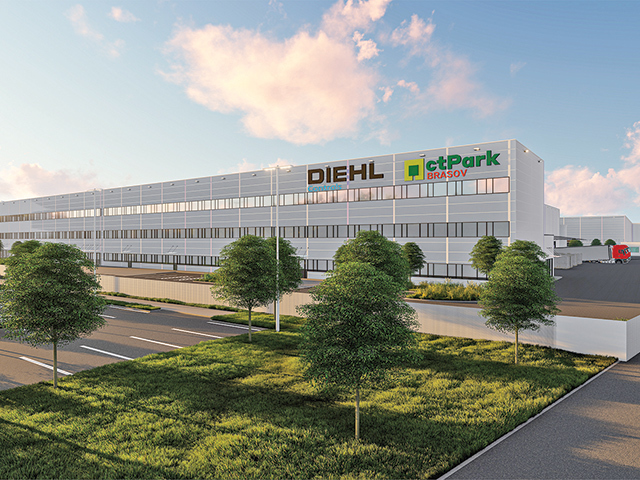 Compania germană Diehl intră pe piaţa din România cu o investiţie de 40 mil. euro în Braşov. Centrul de cercetare şi unitatea de producţie vor fi dezvoltate de CTP