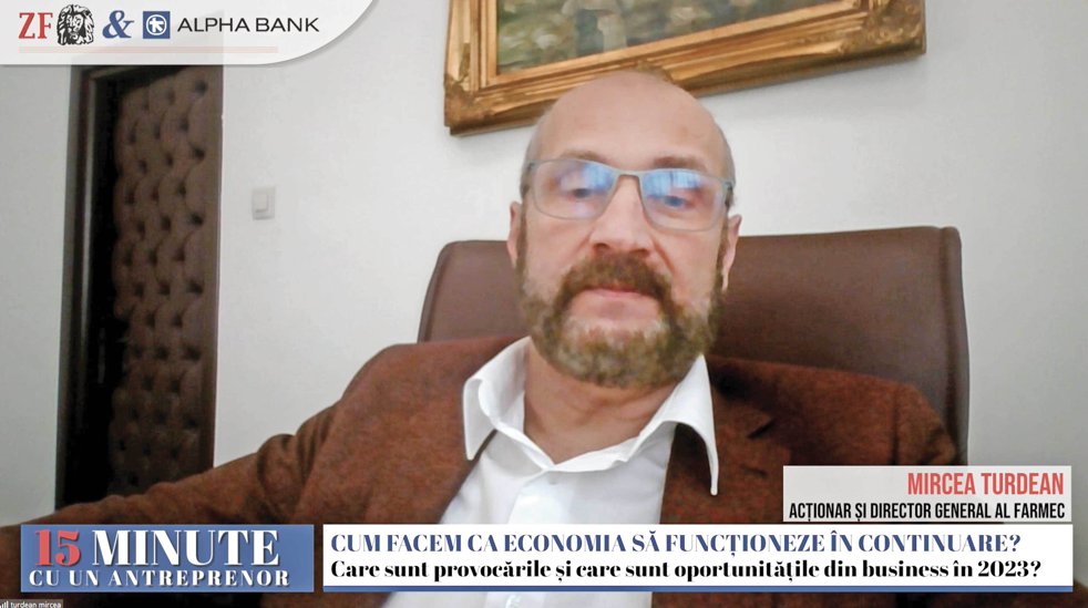 ZF 15 minute cu un antreprenor, un proiect Ziarul Financiar şi Alpha Bank. Mircea Turdean, Farmec: Vrem să devenim un business regional. Vom accesa ajutoare de stat pentru a ne susţine investiţiile menite să dubleze capacitatea de producţie