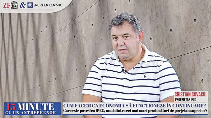 ZF 15 minute cu un antreprenor. IPEC Alba Iulia, unul dintre cei mai mari producători de farfurii de porţelan din Europa, investeşte 10 mil. euro într-una din cele mai mari fabrici de ceşti de pe continent