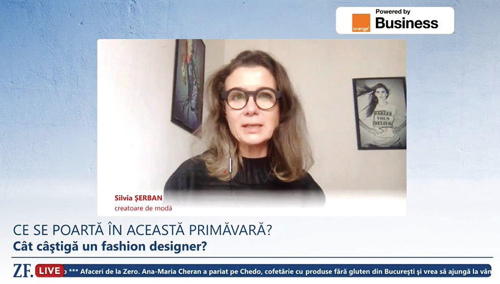 ZF Live. Silvia Şerban, creatoare de modă: Consumatoarele de fashion din România s-au educat în ultimii douăzeci de ani. Observ că de la an la an femeia din România nu mai caută atât de mult tendinţe, ci calitate
