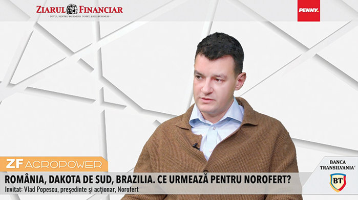 ZF Agropower. Vlad Popescu, preşedinte şi acţionar, Norofert: Cultura de porumb va deveni istorie în România în lipsa precipitaţiilor. Noi irigăm 700 de hectare din cele 1.000 pe care le lucrăm, iar în condiţiile de secetă de anul acesta, afacerea este pr