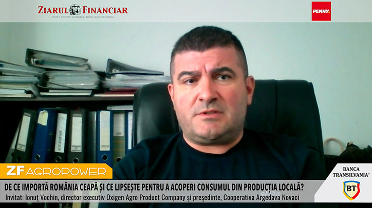 ZF Agropower. Ionuţ Vochin, director executiv, Oxigen Agro Product Company şi preşedintele Cooperativei Argedava Novaci: Cheia producţiei este în trecerea de la cultura mare la un sistem intensiv de producţie a legumelor şi în irigaţii. Cheia depozitării este în proiectele cu fonduri europene
