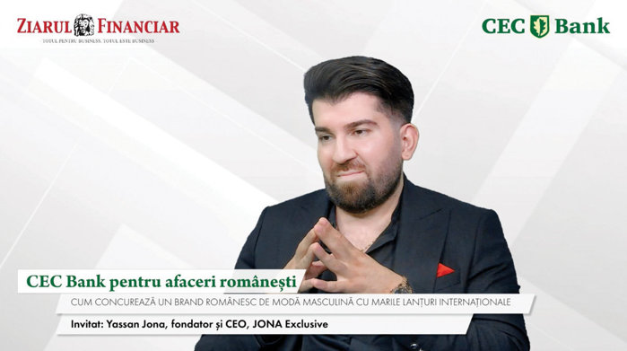 CEC Bank pentru afaceri româneşti. Yassan Jona, Jona Exclusive: Pentru a susţine businessul, noi oferim zilnic bonusuri angajaţilor, în funcţie de vânzări. Pentru 2026 estimează afaceri de peste 3 mil. euro şi mizează pe expansiunea din malluri.