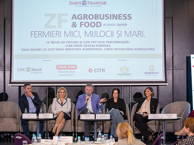 ZF Agrobusiness & Food Summit 2026. Vindem cereale şi cumpărăm produse finite. Agricultura românească trebuie să treacă de la „grânarul Europei“ la un jucător important în procesare, prin asociere, tehnologie şi parteneriate stabile. „Agricultura nu trebu