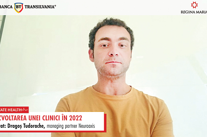 ZF Private Health. Dragoş Tudorache, managing partner al Neuroaxis: „Ne aşteptăm să încheiem 2022 cu afaceri de 2 mil. euro, odată cu noul sediu am mărit capacitatea“