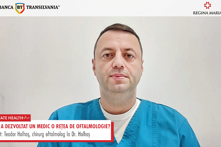 ZF Private Health. Medicul Teodor Holhoş, fondatorul clinicilor de oftalmologie Doctor Holhoş: Construim un spital pe cinci etaje în Alba Iulia şi avem în plan al doilea spital la Cluj
