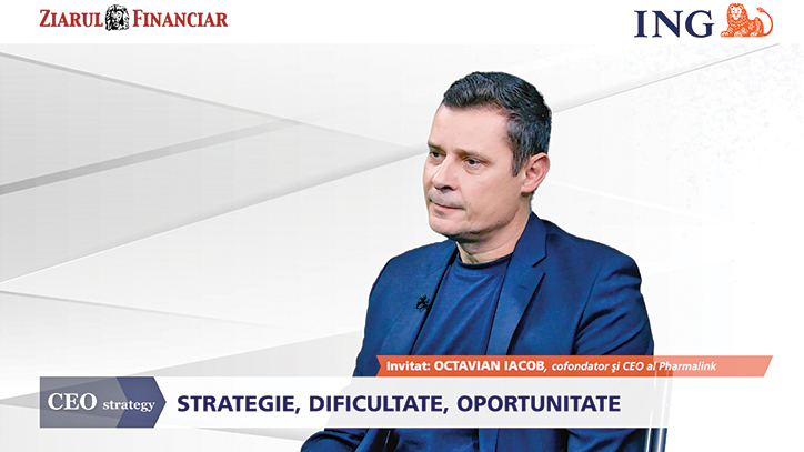 CEO Strategy, un proiect Ziarul Financiar şi ING Bank. Octavian Iacob, fondator şi director strategie, DirectPharma şi Pharmalink: Estimăm o închidere a anului 2023 la 30-40 mil. euro cifră de afaceri, la nivelul grupului. Anul 2024 eu îl estimez ca fiind unul bun pentru economia României