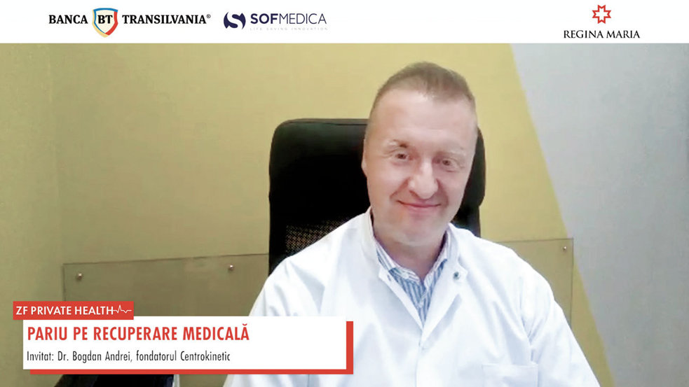 ZF Private Health. Reţeaua de recuperare medicală Centrokinetic pregăteşte două clinici noi în Bucureşti şi încă una în Cluj, fiecare cu investiţii de peste 1,2 mil. euro : „Ţinta este să ajungem la 14-15 clinici până la finalul lui 2027“