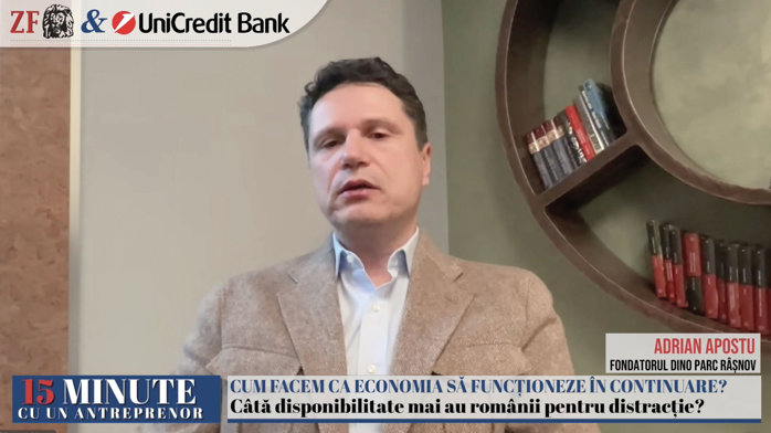 ZF 15 minute cu un antreprenor. Proprietarii Dino Parc Râşnov au în plan două noi parcuri tematice în Ilfov şi Covasna. „Mergem pe alte tematici, dar tot în zona de familii, doar că ne lărgim publicul ţintă. Circa 7 mil. euro vom investi în fiecare proiec