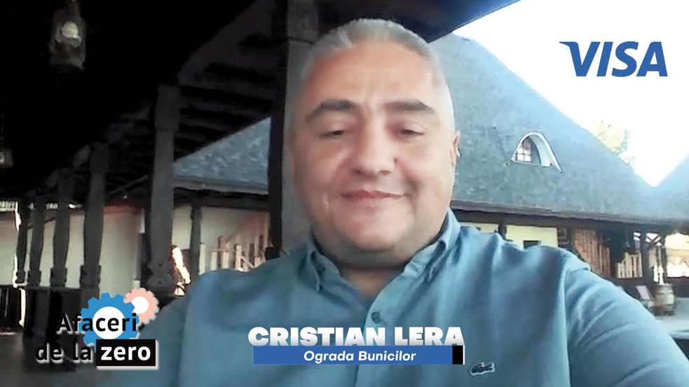 Afaceri de la Zero. Ediţie susţinută de Visa. Cristian Lera şi soţia sa au plecat din multinaţională şi au deschis pensiunea Ograda Bunicilor în Baia de Fier, judeţul Gorj, iar planul lor este să o transforme într-un complex agroturistic