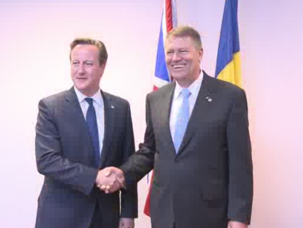Premierul Marii Britanii, David Cameron, primit de preşedintele Iohannis la Palatul Cotroceni