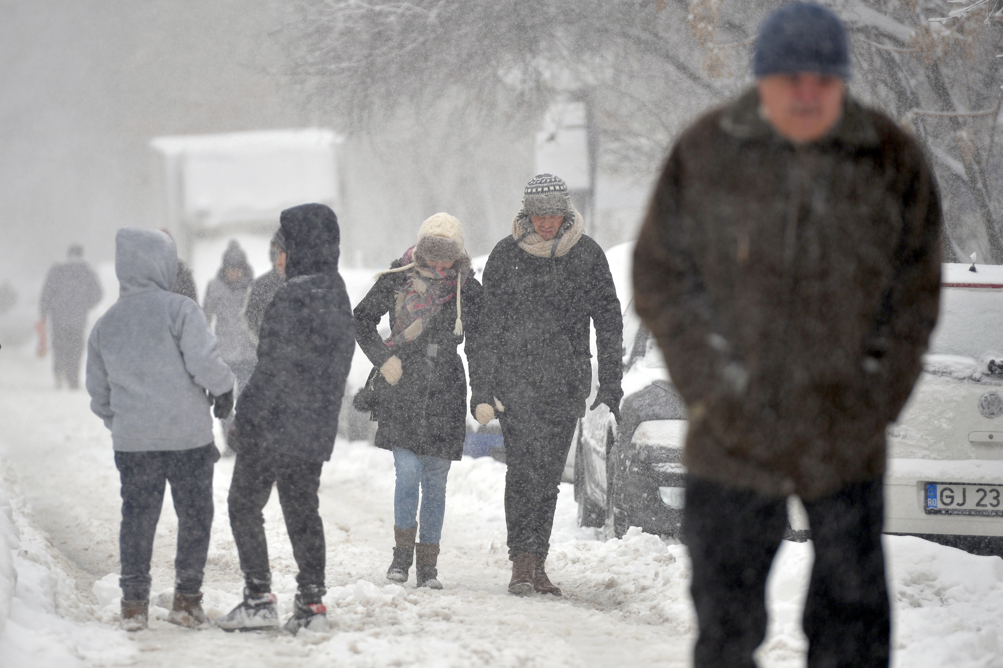 Prognoză specială pentru Capitală: Vânt puternic, lapoviţă şi ninsoare 